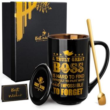Imagem de Boss Gifts - Best Boss Gifts for Men, Worlds Best Boss Mug, Presentes de aniversário de Natal, presentes de escritório para chefe, presentes de dia do chefe, ideias de presentes para chefe, mentor,