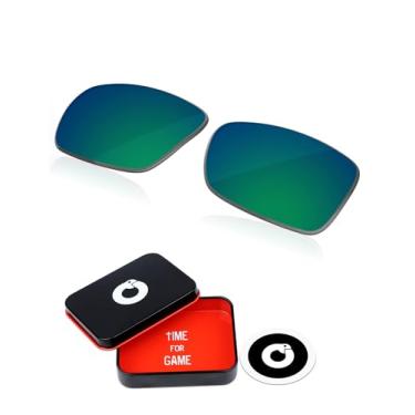 Imagem de OWORK Lentes de reposição de policarbonato para óculos de sol Oakley Gascan OO9014 - Verde esmeralda