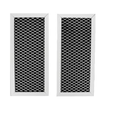 Imagem de Fugedox Pacote com 2 filtros de carvão para micro-ondas DE63-30016G para forno de micro-ondas Samsung GE Grill, substitui WB02X10956, JX81H, WB02X11544, DE63-30016A, DE63-30016G, DE63-00367H, 4864753,