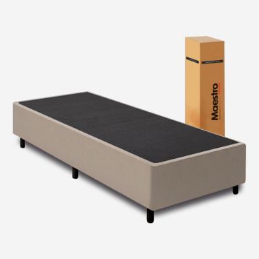 Imagem de Cama Box Solteiro Desmontável (na caixa) 88x188x40m - Maestro Colchões cor: Bege Suede