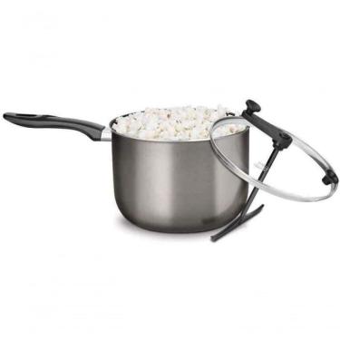 Imagem de Pipoqueira Cristal Grafite Nº 22 Com Tampa De Vidro Mta 8874