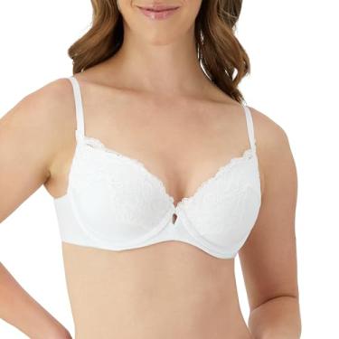 Imagem de Maidenform Sutiã feminino Comfort Devotion Your Lift com aro e alças conversíveis, Branco, 40C