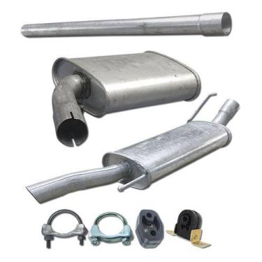 Imagem de Kit Escapamento Tubo + Abafador + Traseiro Golf Gl 1.8 95 99 - ScapJá