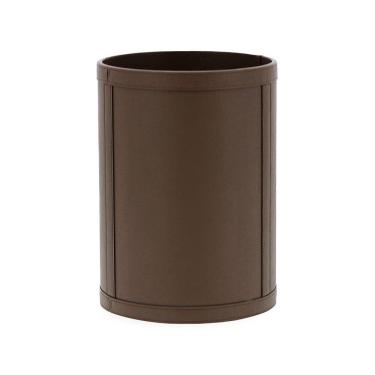 Imagem de Lixeira em Mdf com Revestimento em Pu 29cm Marrom Esccuro 19535 Mart