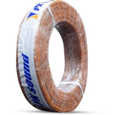 Imagem de Rolo Fio Cabo Paralelo Cristal 2 X 0,75 Laranja 100 Metros - Permak