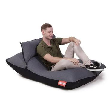 Imagem de Puff Big Pillow Sensorial e apoio para cabeça - Cinza Mescla - Good Pu