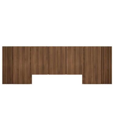 Imagem de Cabeceira Cama Queen Ripada 3,50m NN 100% MDF Casa Lar - Casa Lar Dorm