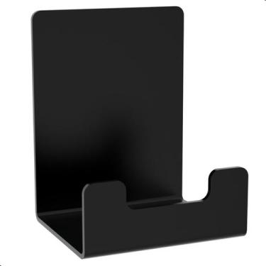 Imagem de Cabide Gancho de Parede Toalha Banheiro Preto Adesivo F.ELG - FassinSh