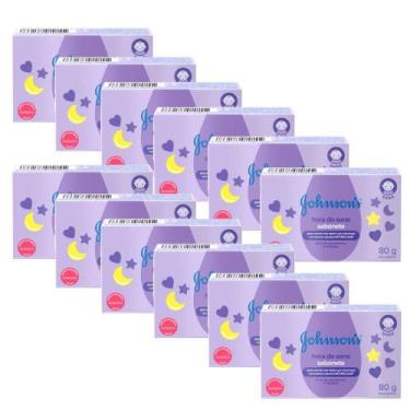 Imagem de Kit com 12 Sabonetes Barra Hora do Sono Johnson's Baby 80g