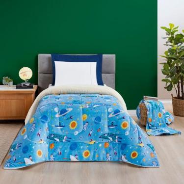 Imagem de Coberdrom Cobertor Solteiro Manta Sherpa Dupla Face Bouti Kids - Linda