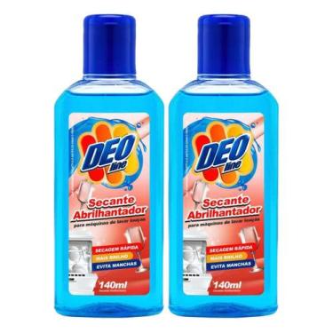 Imagem de Kit 2 Secante Abrilhantador Deoline Máquina Lavar 140Ml