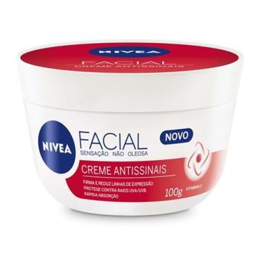 Imagem de Creme facial Nivea Antissinais - Sensação não Oleosa 100g, Sem Fragrân