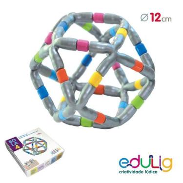 Imagem de Quebra-cabeça Geométrico Edulig Puzzle 3D Bola 4 - 36 peças e conexões