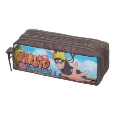 Imagem de Estojo Duplo Escolar Infantil Naruto Shippuden Dattebayo - Pacific