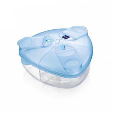 Imagem de Porta Leite em Pó Bebê Milk Powder Box Triangular Azul - MAM