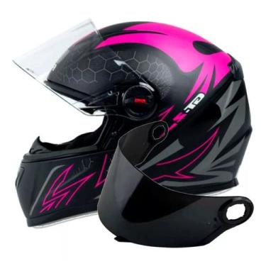 Imagem de Capacete Fw3 Gt2 Rosa Fosco Mais Viseira Fumê, 56