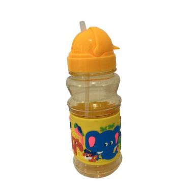 Imagem de Garrafa Infantil 400 ML Emborrachada 3D Alça - DONNA BELLISSIMA, Amare