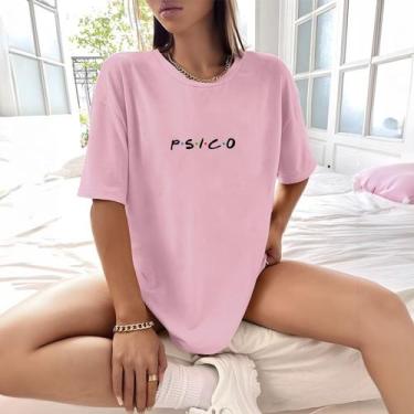 Imagem de Camisa Camiseta Feminina Estampada Friends Psico 100% Algodão Fio 30.1