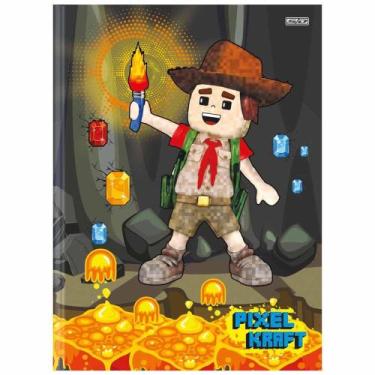 Imagem de Caderno Brochura Pixel Kraft 80 Folhas São Domingos