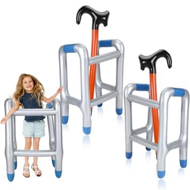 Imagem de Conjunto de 2 acessórios infláveis para fantasia de Dia das Bruxas, 100 dias de escola, brinquedo de bengala para meninos e meninas, adultos, aposentadoria sobre a colina, presente engraçado,