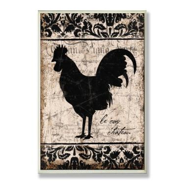 Imagem de The Stupell Home Decor Collection Placa de parede Le Coq Chateau Kitchen