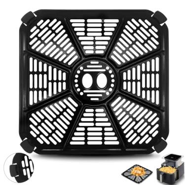 Imagem de GXF Acessórios de fritadeira a ar para frigideira verde RICARDO Air Fryer, 22 cm × 23 cm, bandeja de fritadeira a ar de aço para grelha, placa de grelha