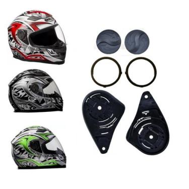 Imagem de Kit Reparo Fixação Viseira Capacete Helt 956 Maximum Original