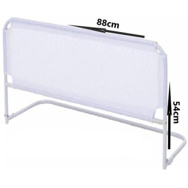 Imagem de Grade de Cama 88cm X 54cm Proteção e Segurança para Idosos, Adultos e 