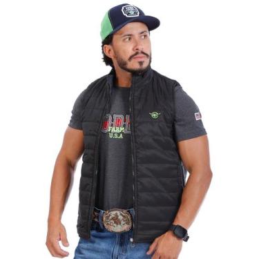 Imagem de Colete Masculino Matelassê Dupla Face Preto/Marinho - Rodeo Farm, P