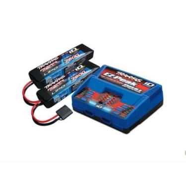 Imagem de Carregador Para Automodelo Traxxas Com Bateria 7600mha 7.4V, azul