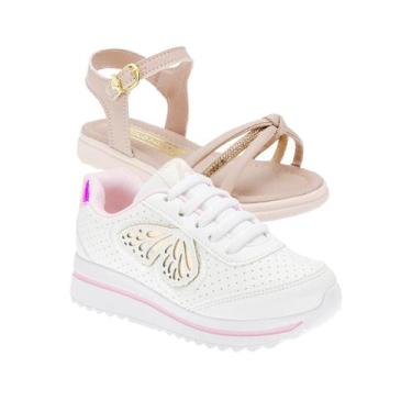 Imagem de Tenis Feminino e Papete Infantil - KIT 2 PARES Tam 24 ao 34 - sapatinh