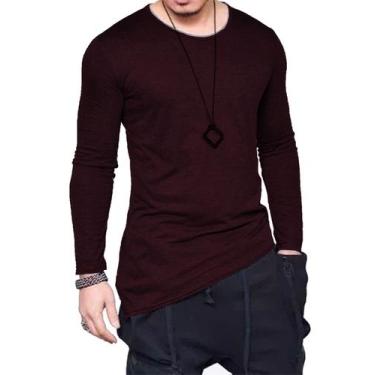 Imagem de Camiseta Longline Oversized Corte Lateral Manga Longa - Di Nuevo, Vinh