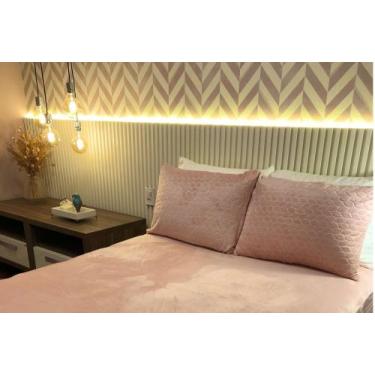 Imagem de 2 Fronha Plush Soft Microfibra Quentinha Texturizada Com Zíper - Leitz