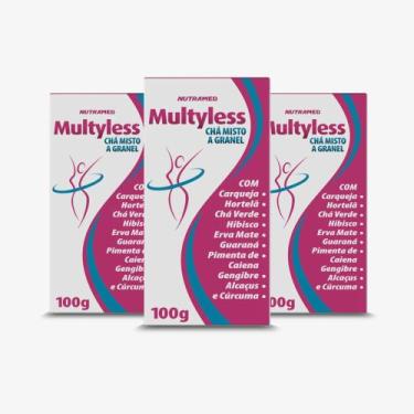 Imagem de Multyless Chá Misto à Granel - 100g - Kit 3 unidades - Nutramed