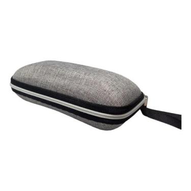 Imagem de Porta Óculos Com Zíper Em Concha Protetor Estojo Macio - Maia Acessóri