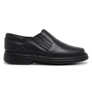 Imagem de Sapato masculino ortopédico antiestresse conforto couro - Flex Naturis
