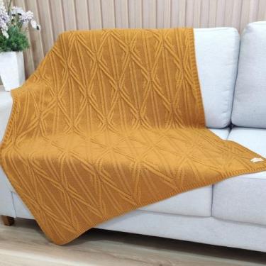 Imagem de Manta Sofa Trico Decorativa 150x90cm Usufruto Tricot c2, LINHAÇA