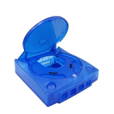 Imagem de Hzxkqmil Replacement Shell for SEGA Dreamcast DC Retro Video Game Console, Translucent Plastic Housing Case Accessories for Dreamcast DC, Transparent Blue
