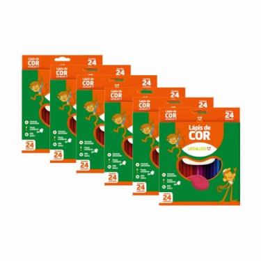 Imagem de Lápis de Cor Leo & Leo - Kit com 6 Caixas (24 Cores Cada)