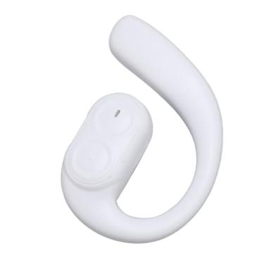 Imagem de Fone de Ouvido Direito, Alto-falante Duplo, Efeito de Som Panorâmico, Alta Elasticidade, Densidade, Sem Fio, para Ouvir Música (Branco)