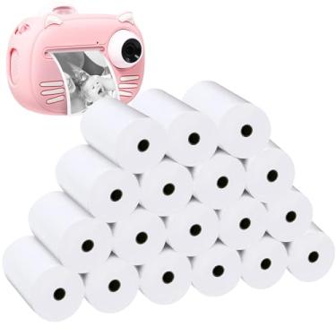 Imagem de 18 rolos de papel para impressão de câmera instantânea, impressora fotográfica de papel térmico para câmera instantânea, adequada para a maioria das crianças, refil de papel para câmera instantânea,