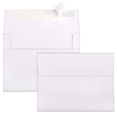 Imagem de Outdoramic Envelopes autovedantes A2 Pacote com 500 - 4-3/8 x 5-3/4 envelopes brancos para convite a granel para cartão postal, casamento, RSVP, notas de agradecimento, anúncios, cartões