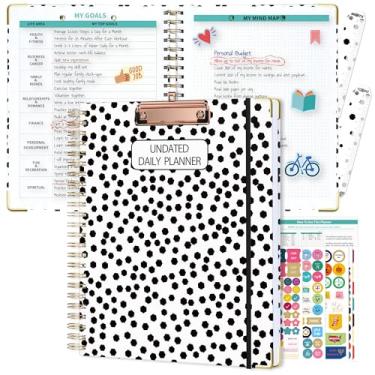 Imagem de Ospelelf Agenda semanal sem data, pontilhada