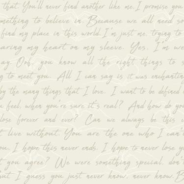 Imagem de RoomMates Papel de parede Love Letters Parchment Peel and Stick, RMWS1250