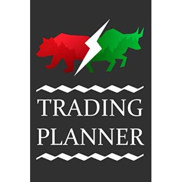 Imagem de trading planner and notebook for the trader in crypto, forex, stocks, futures and more... business planner to analysis your trad in buy, sell and take ... market and make your business professional
