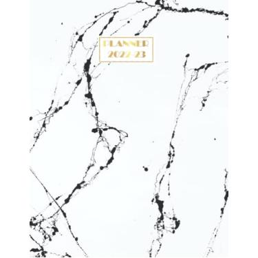 Imagem de 2022-2023 Planner: Achieve Goals & Increase Productivity, Time Management, For Mens, Womens 24 Months, Weekly and Monthly Planner January 2022-December 2023, | Special Gold Marble Cover Edition