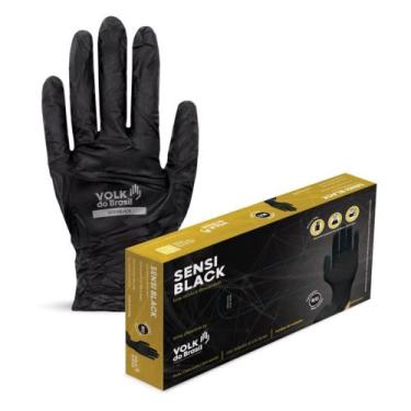 Imagem de Luva Nitrílica Descartavél Sensi Black 50 Unidades Ca 38.260 - Volk, M