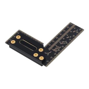 Imagem de Escriba para Carpintaria, Régua Quadrada Em Forma de L de Liga de Alumínio Premium, Medidor de Marcação para Carpinteiro Especificação de 100 Mm Marcação Fácil Ferramenta de