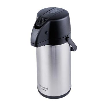 Imagem de Restaurantware - Dispensador de café Airpot isolado a vácuo Restpresso de 3 litros, 1 decantador de café de parede dupla – Retenção de calor por 12 horas, alavanca de bomba, jarra de café térmica de