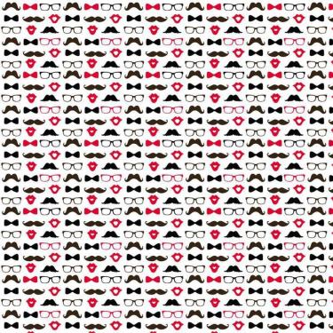 Imagem de Papel De Parede Adesivo Óculos Corações Beijos Decorativo